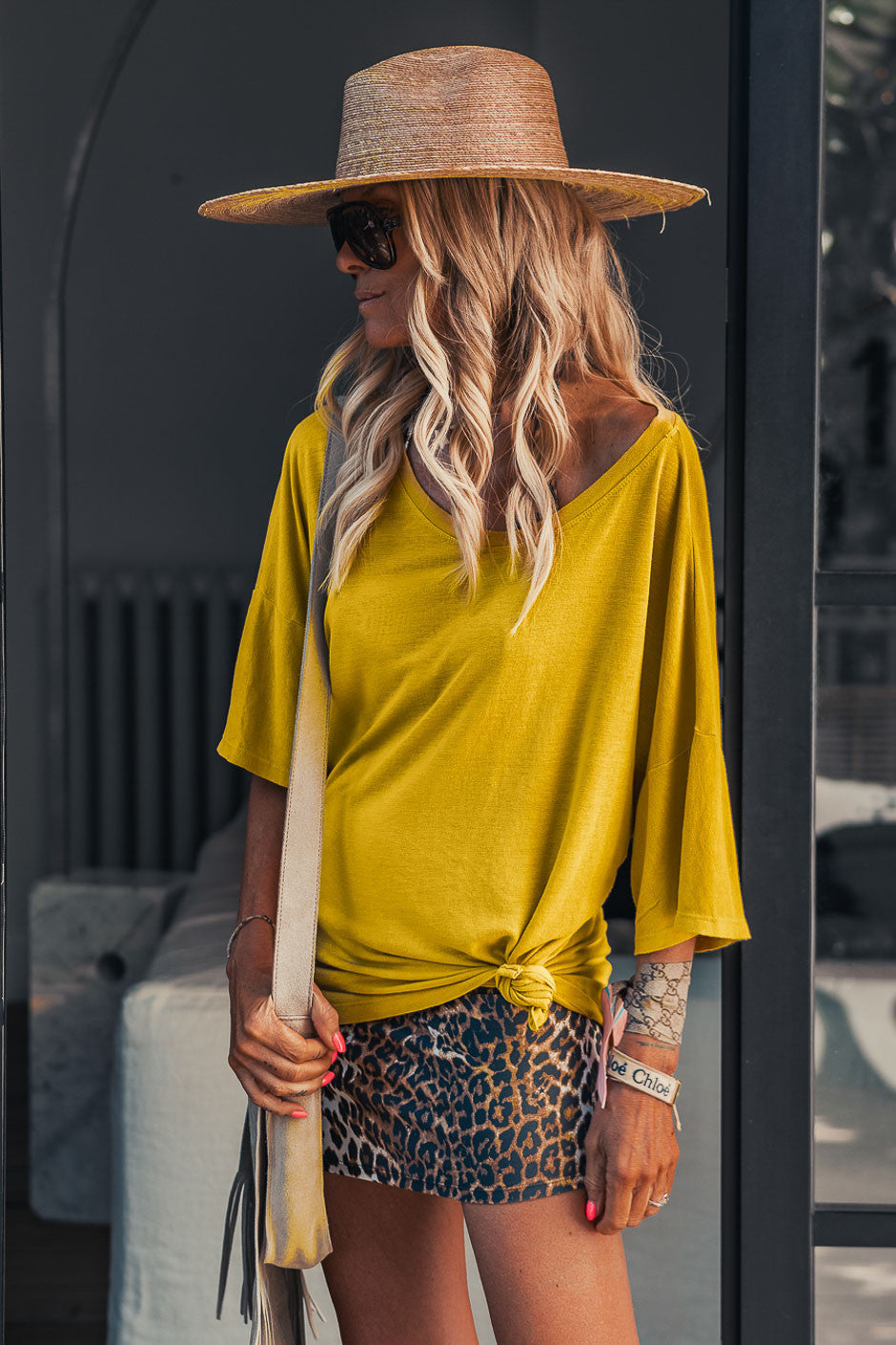 T-shirt Banditas Bisha jaune