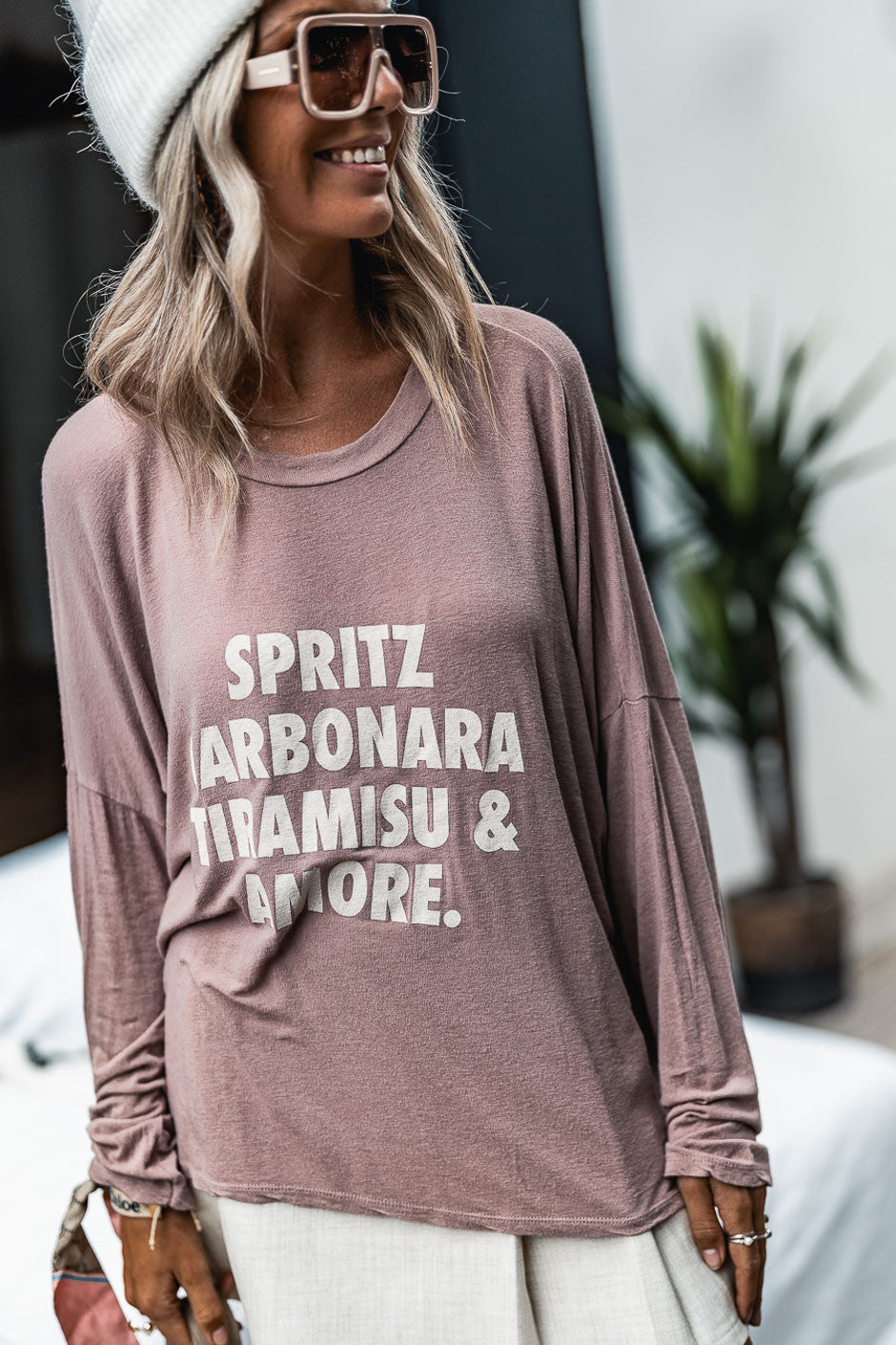 T-shirt Banditas Fabio bois de rose