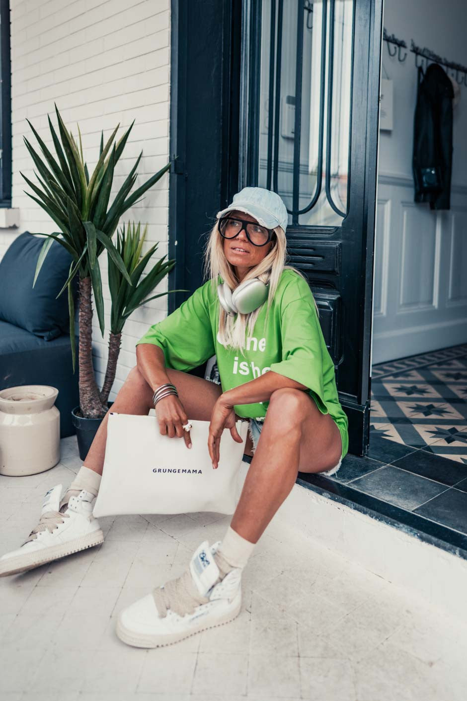 T-shirt Banditas Town vert