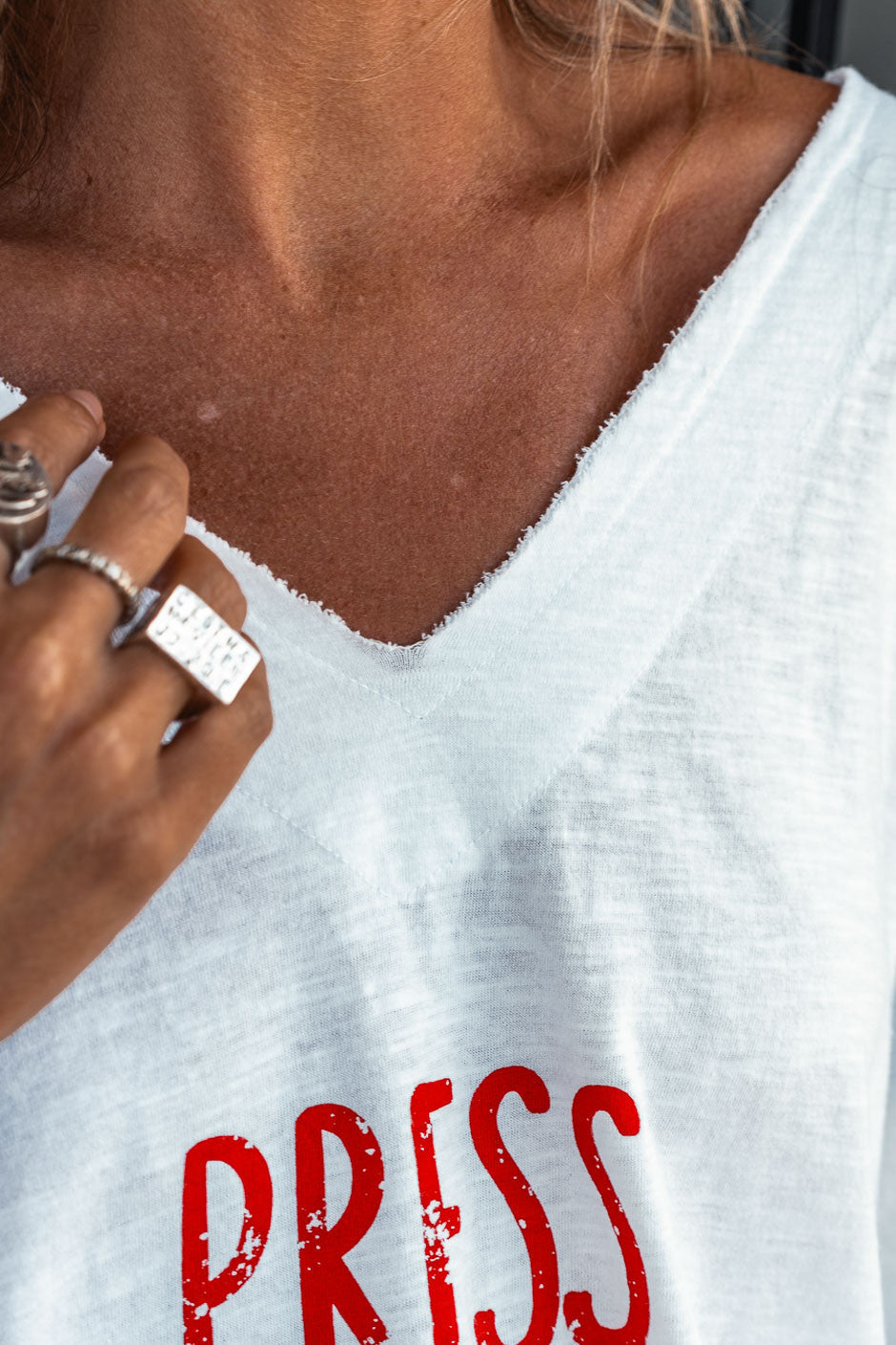 T-shirt Banditas Wirra blanc