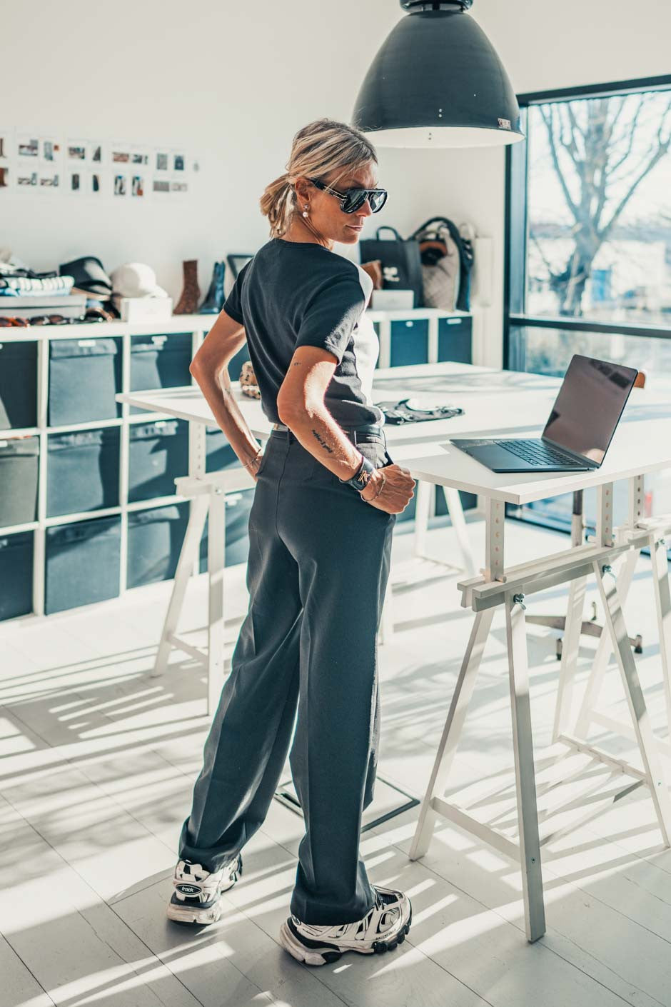 T-shirt Grungemama Adele blanc noir