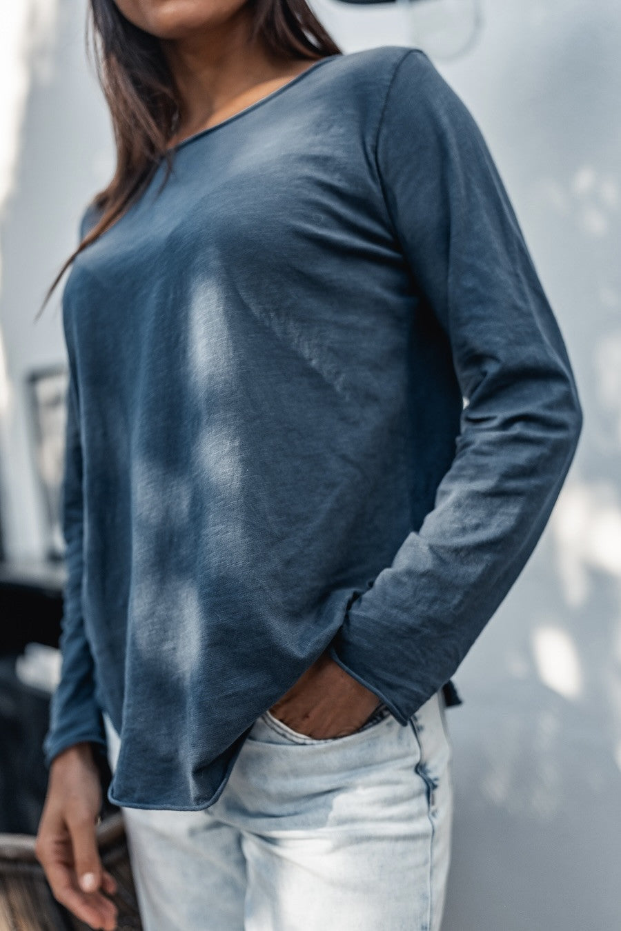 T-shirt Grungemama Cliff bleu