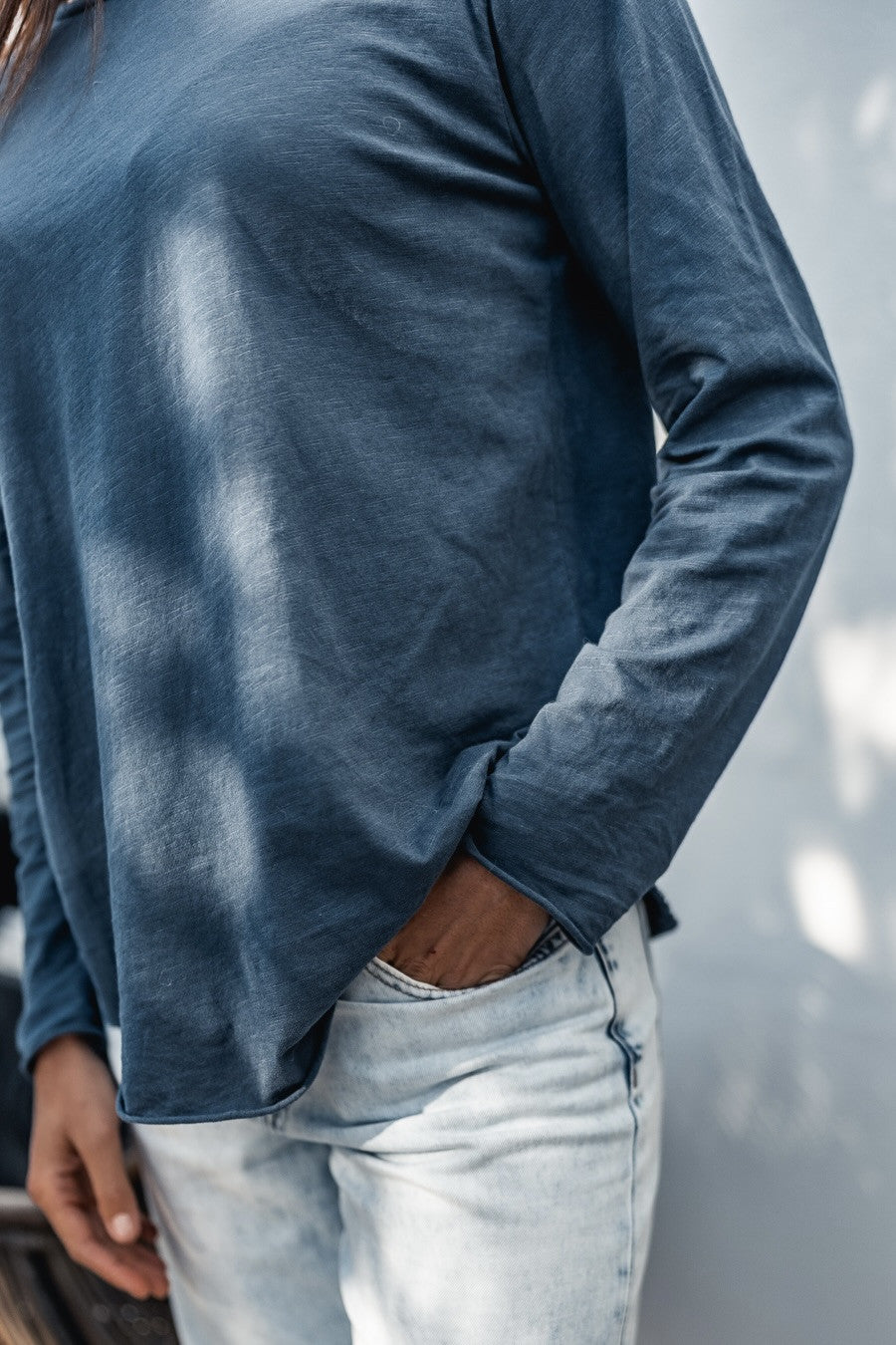 T-shirt Grungemama Cliff bleu