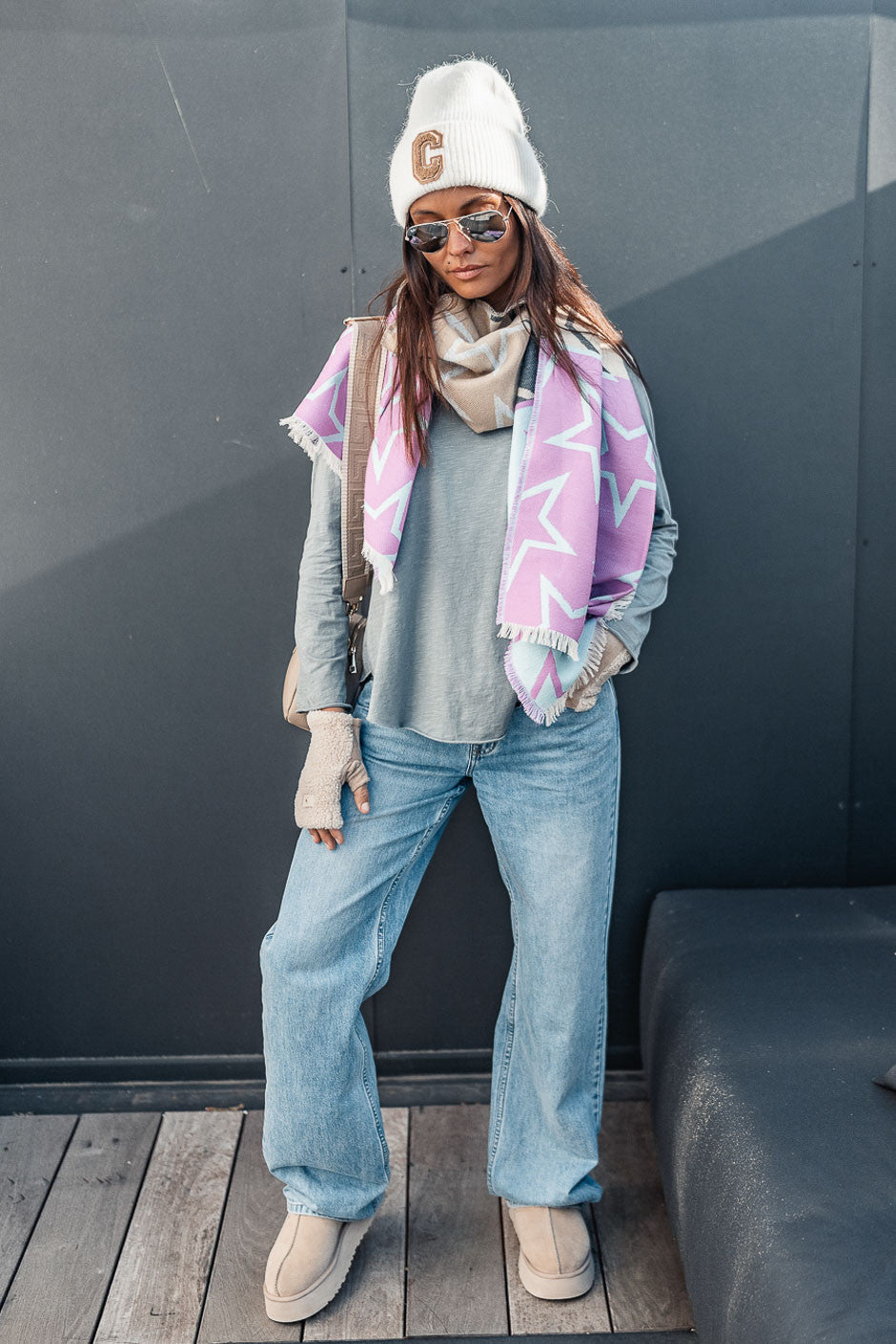 T-shirt Grungemama Cliff gris