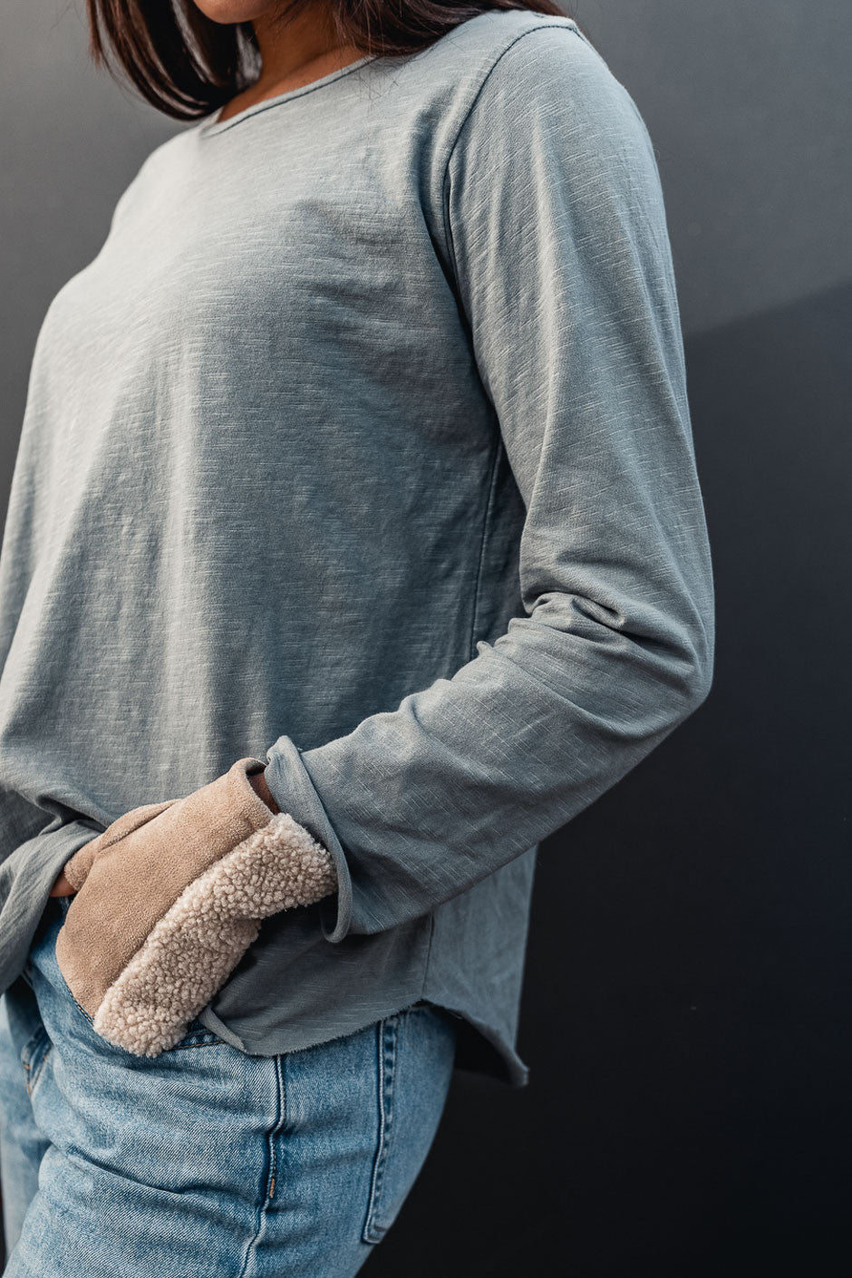 T-shirt Grungemama Cliff gris