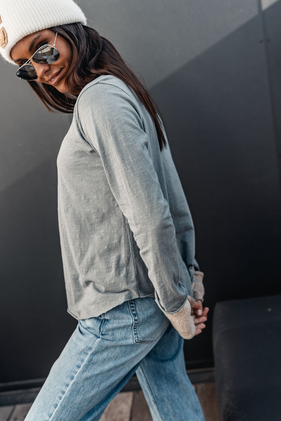 T-shirt Grungemama Cliff gris