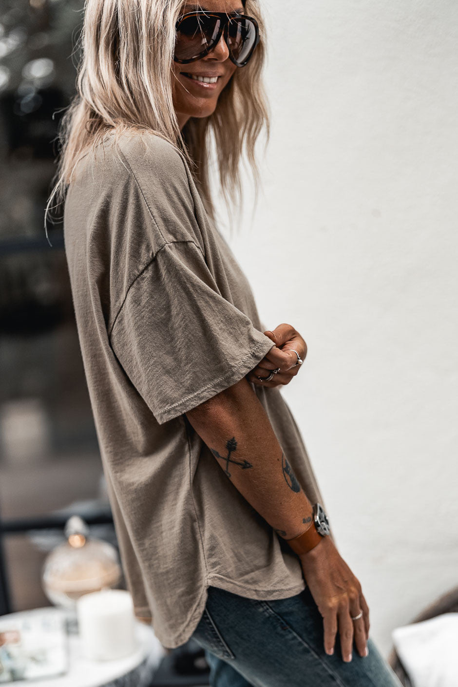 T-Shirt Grungemama Derek tabac