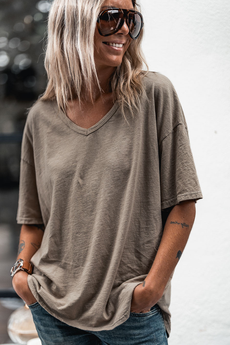 T-Shirt Grungemama Derek tabac