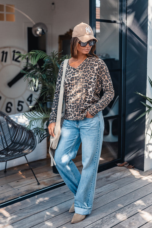 T-Shirt Grungemama Ida leopard