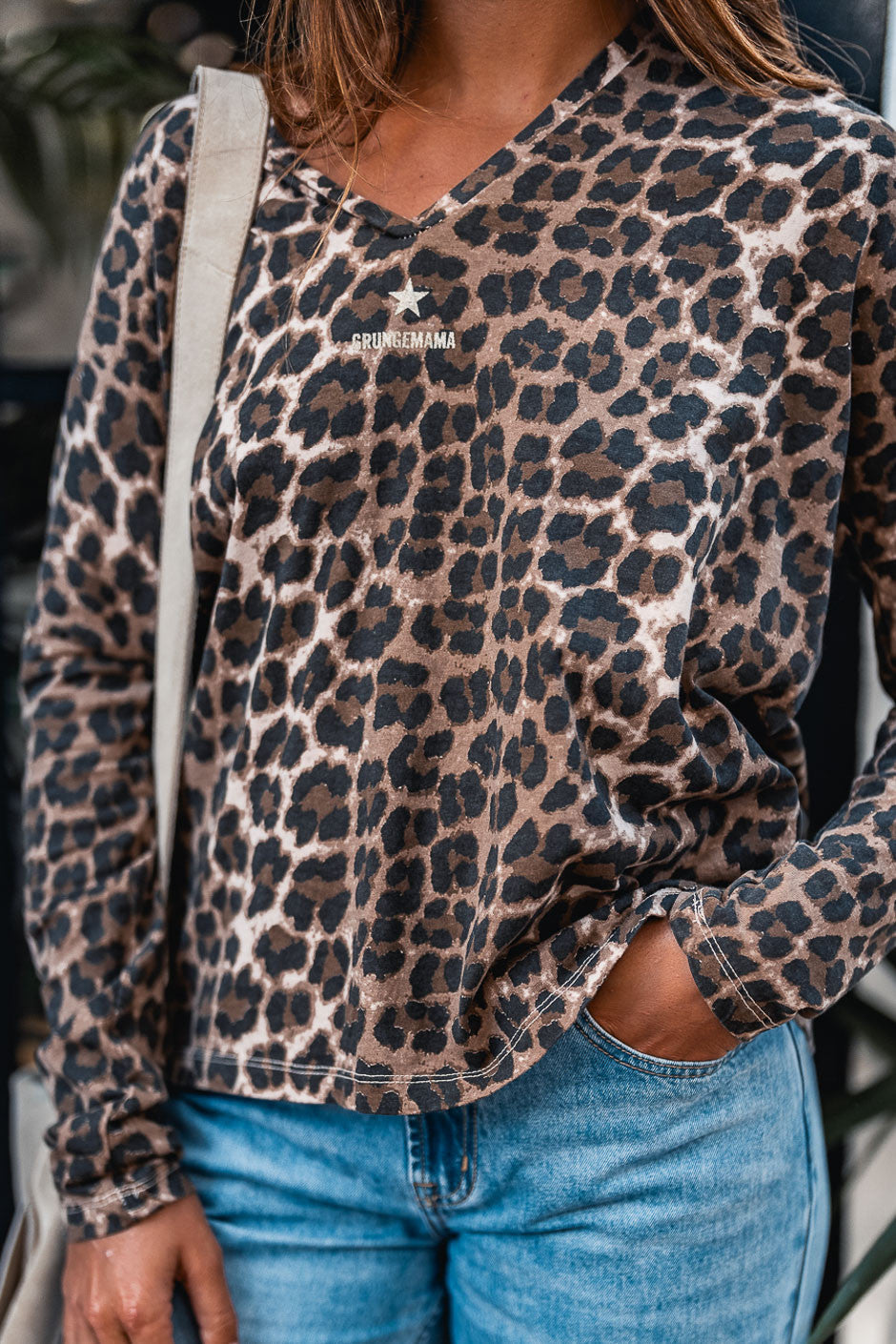T-Shirt Grungemama Ida leopard