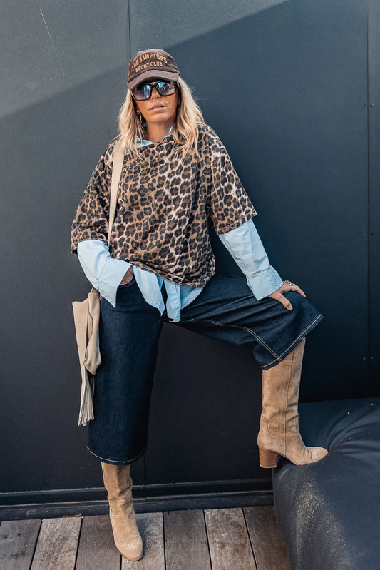 T-shirt Grungemama Idaho leopard