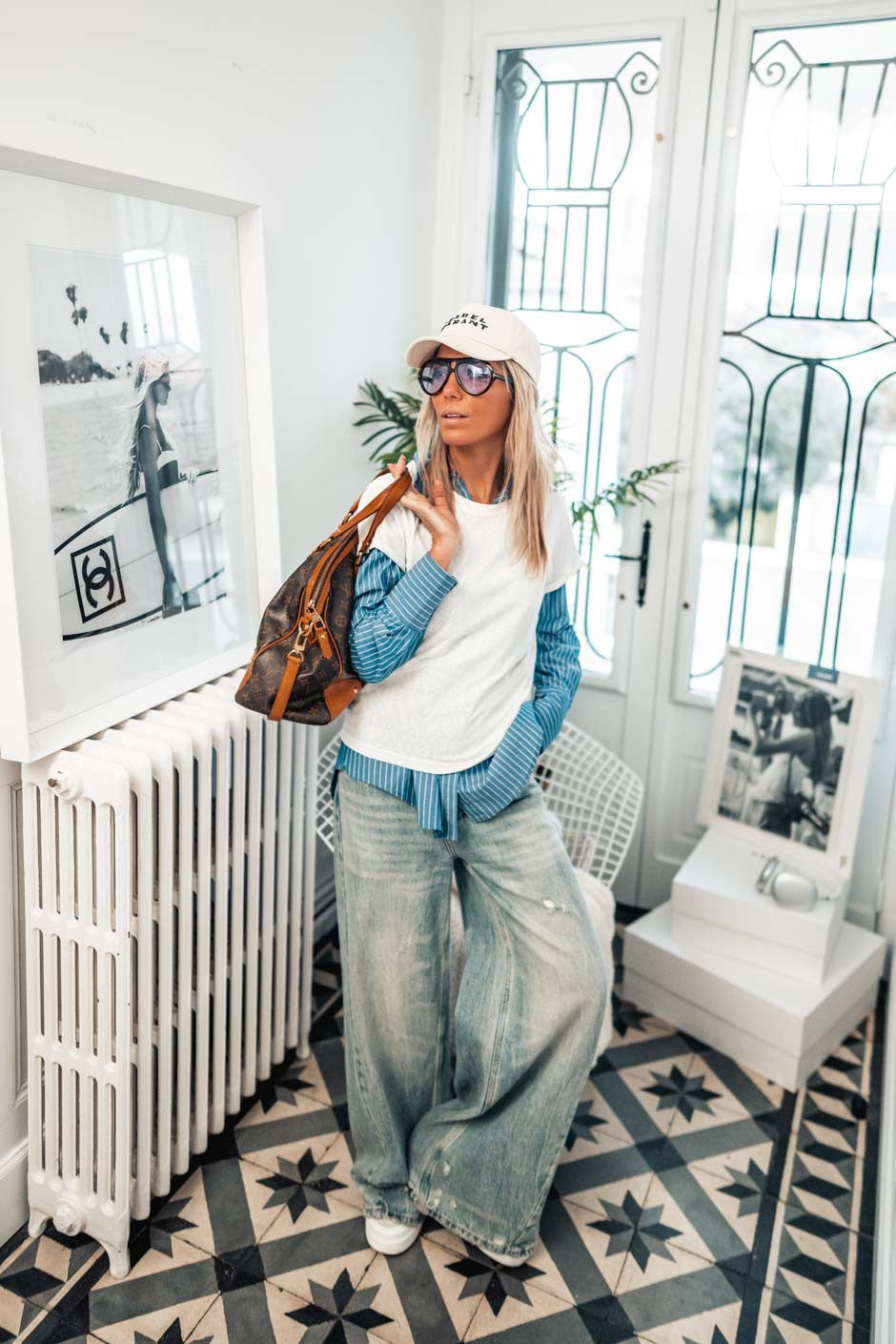 T-shirt Grungemama Lena blanc