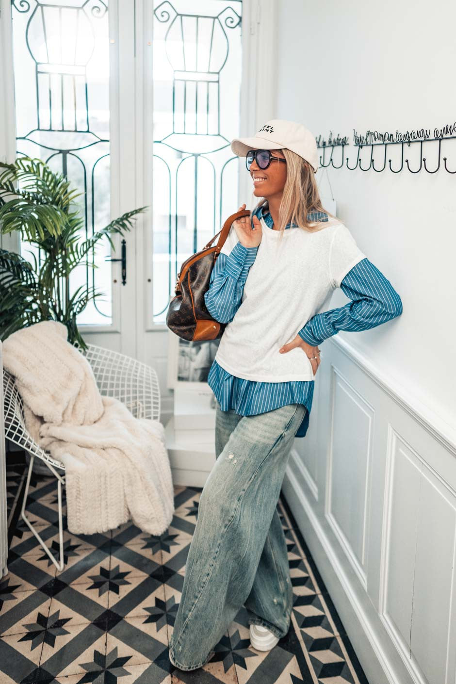 T-shirt Grungemama Lena blanc