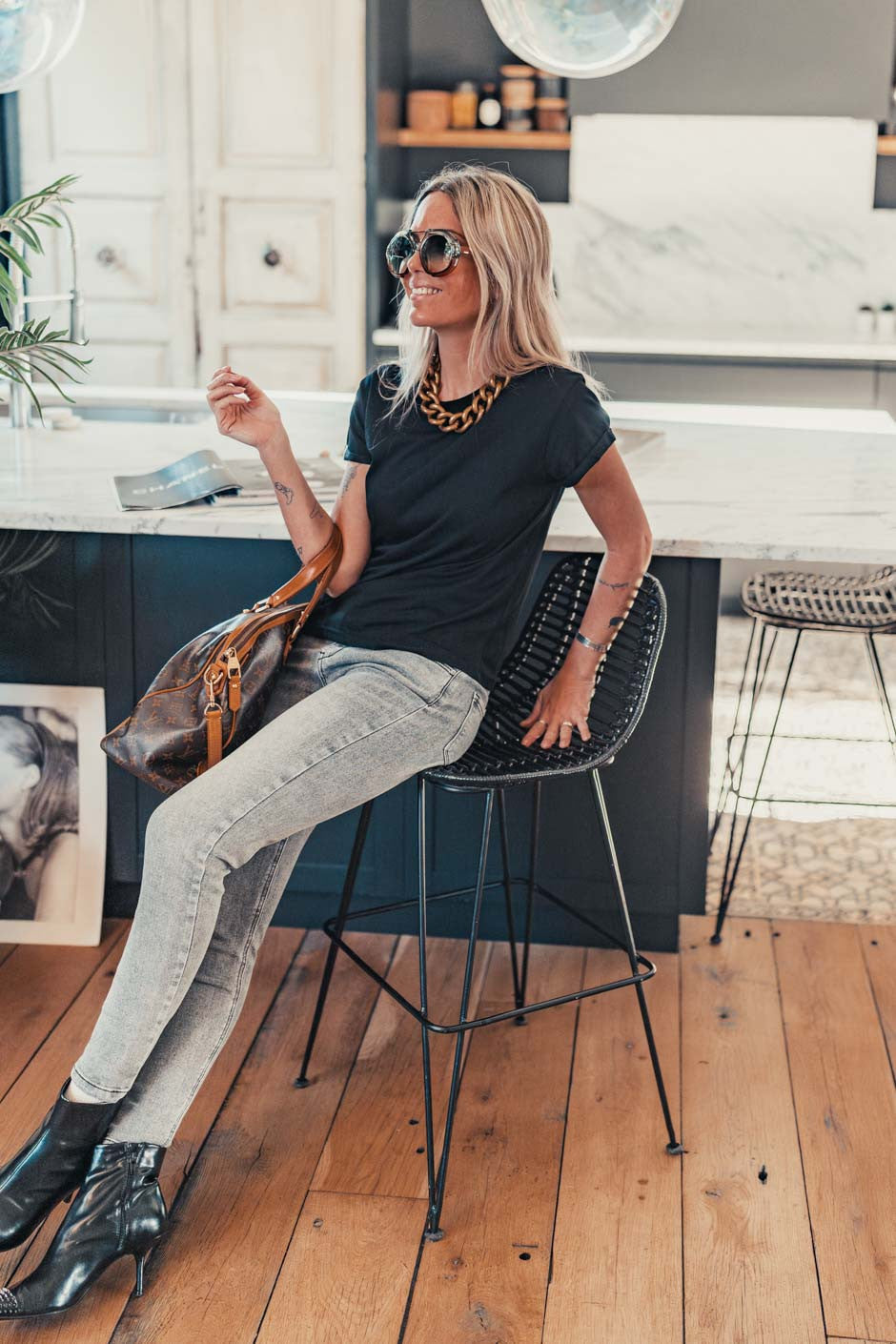 T-shirt Grungemama Lena noir