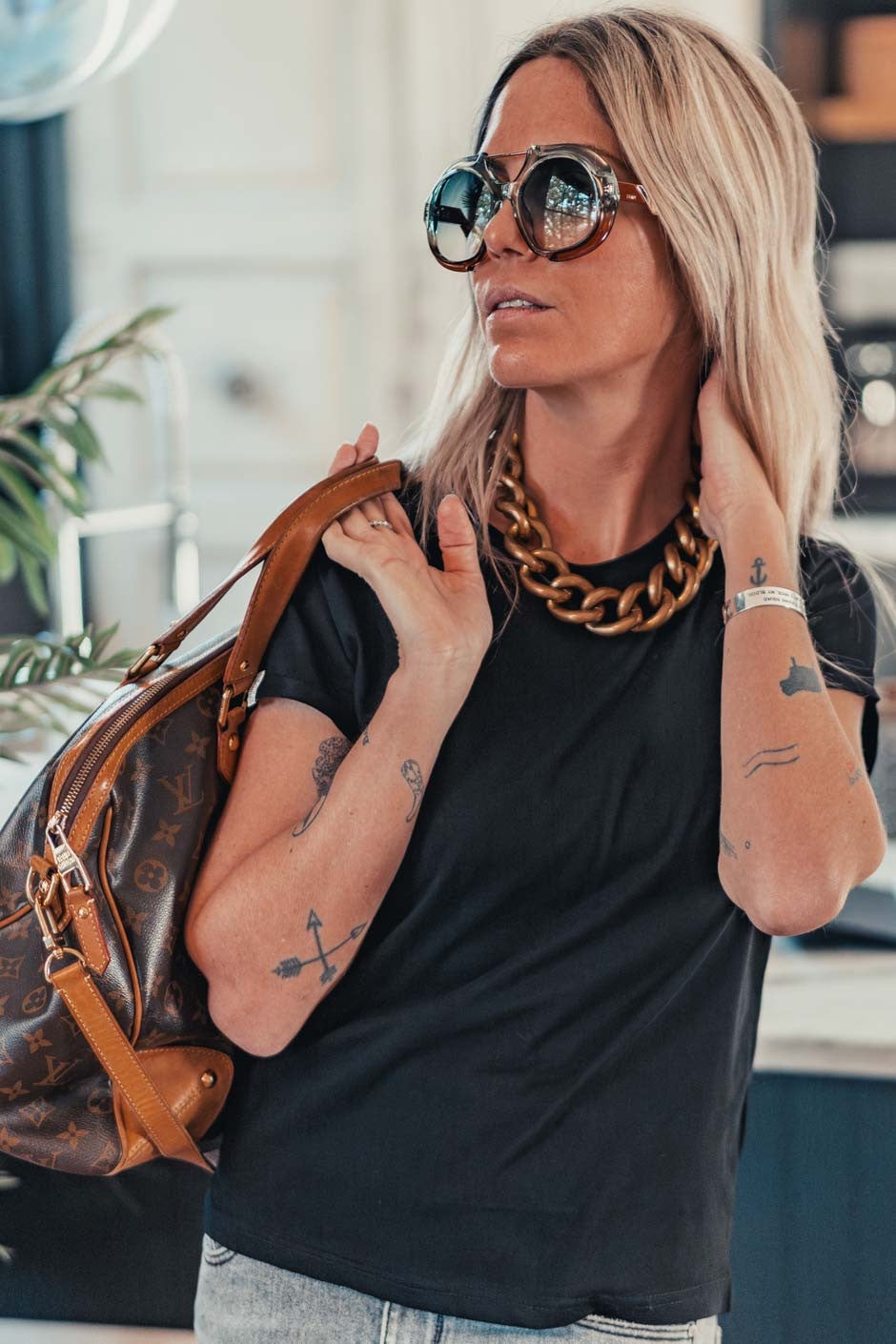 T-shirt Grungemama Lena noir