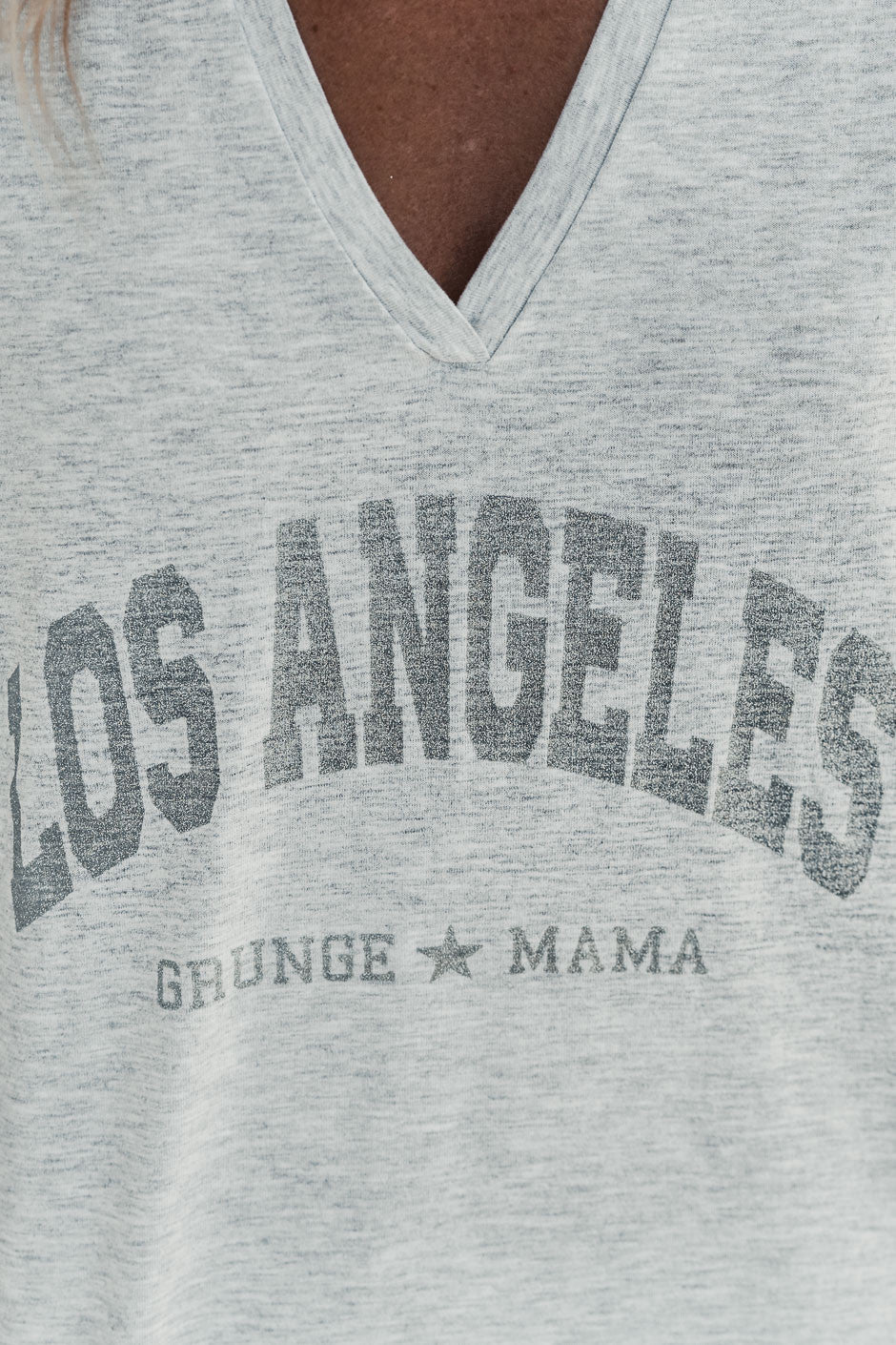 T-shirt Grungemama Los Angeles gris chine