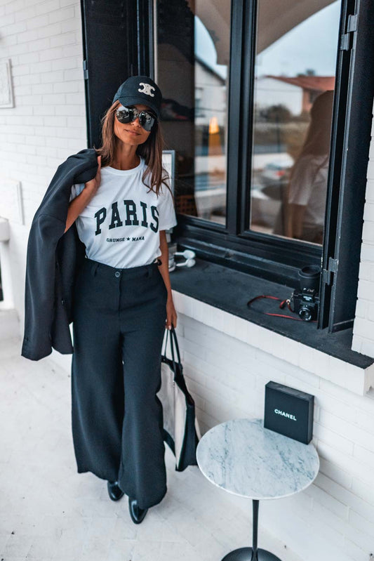 T-shirt Grungemama Paris blanc