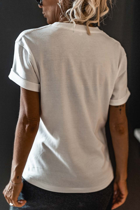 T-shirt Grungemama Paris blanc