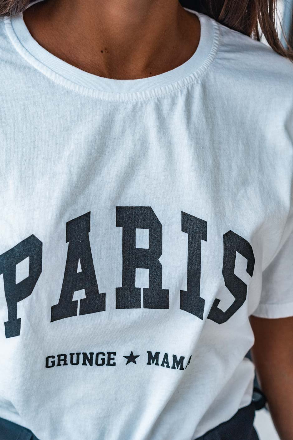 T-shirt Grungemama Paris blanc