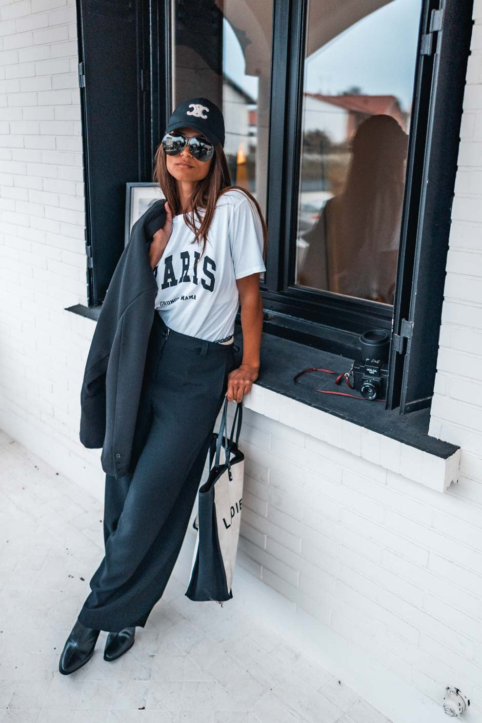 T-shirt Grungemama Paris blanc