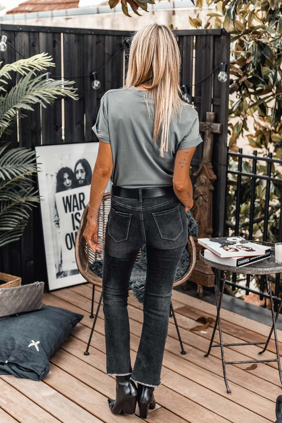 T-shirt grungemama Paris kaki