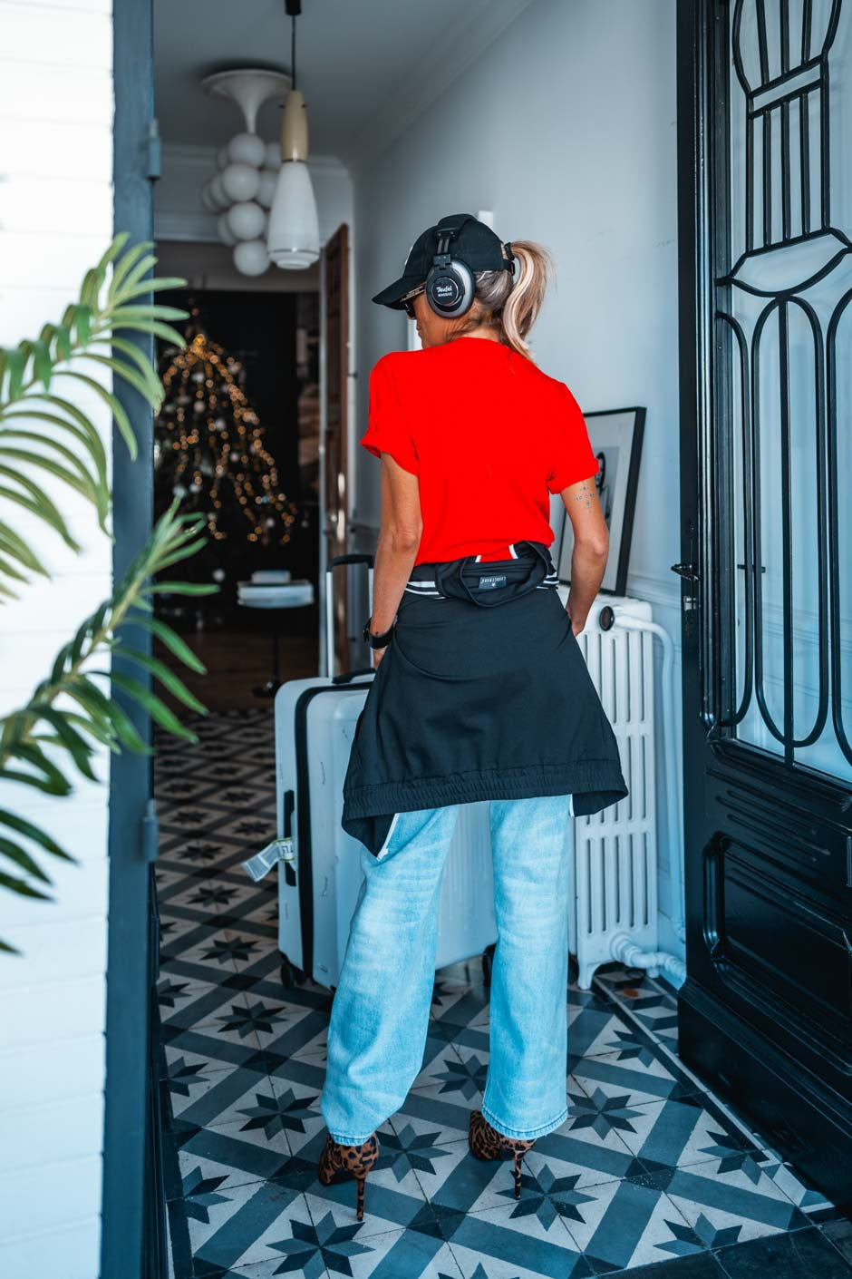 T-shirt Grungemama Paris rouge