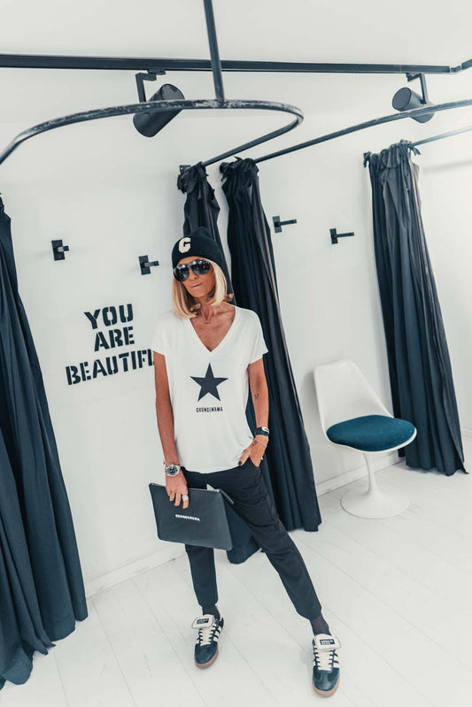 T-shirt Grungemama Pierce blanc