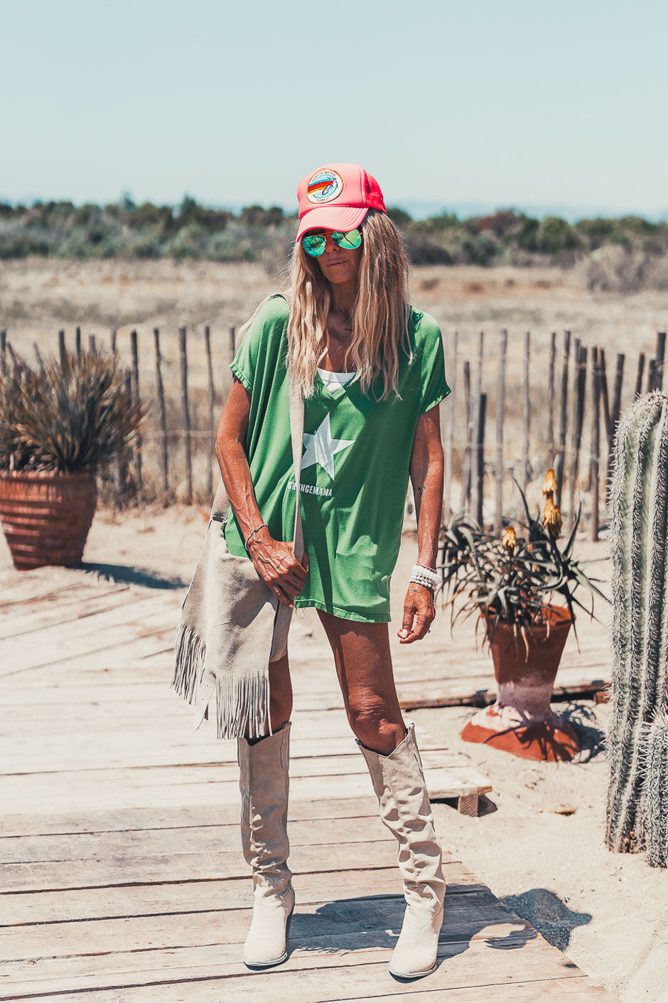 T-shirt Grungemama Pierce vert