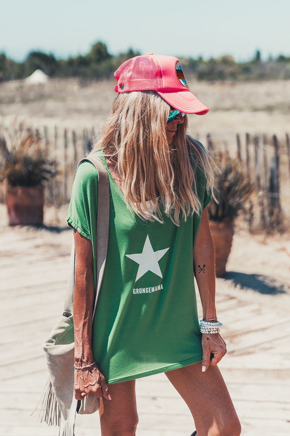 T-shirt Grungemama Pierce vert