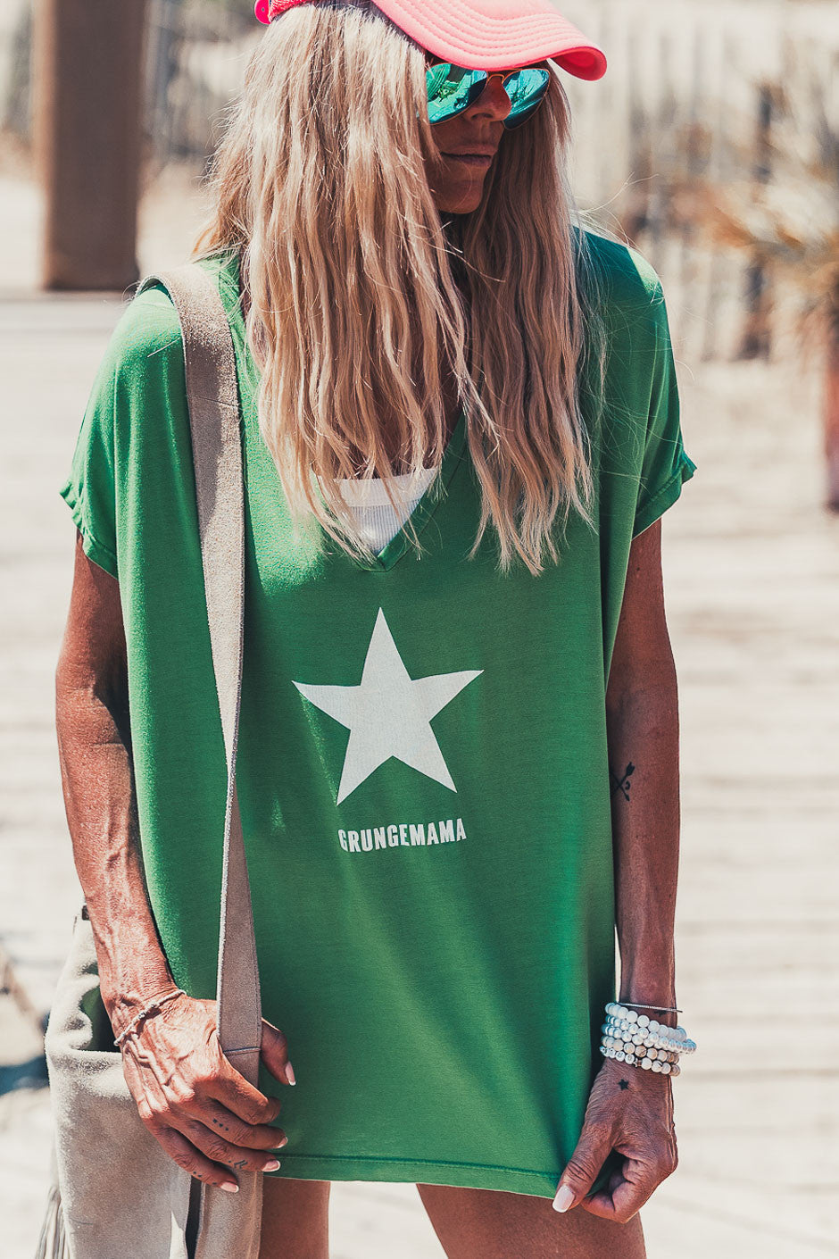 T-shirt Grungemama Pierce vert