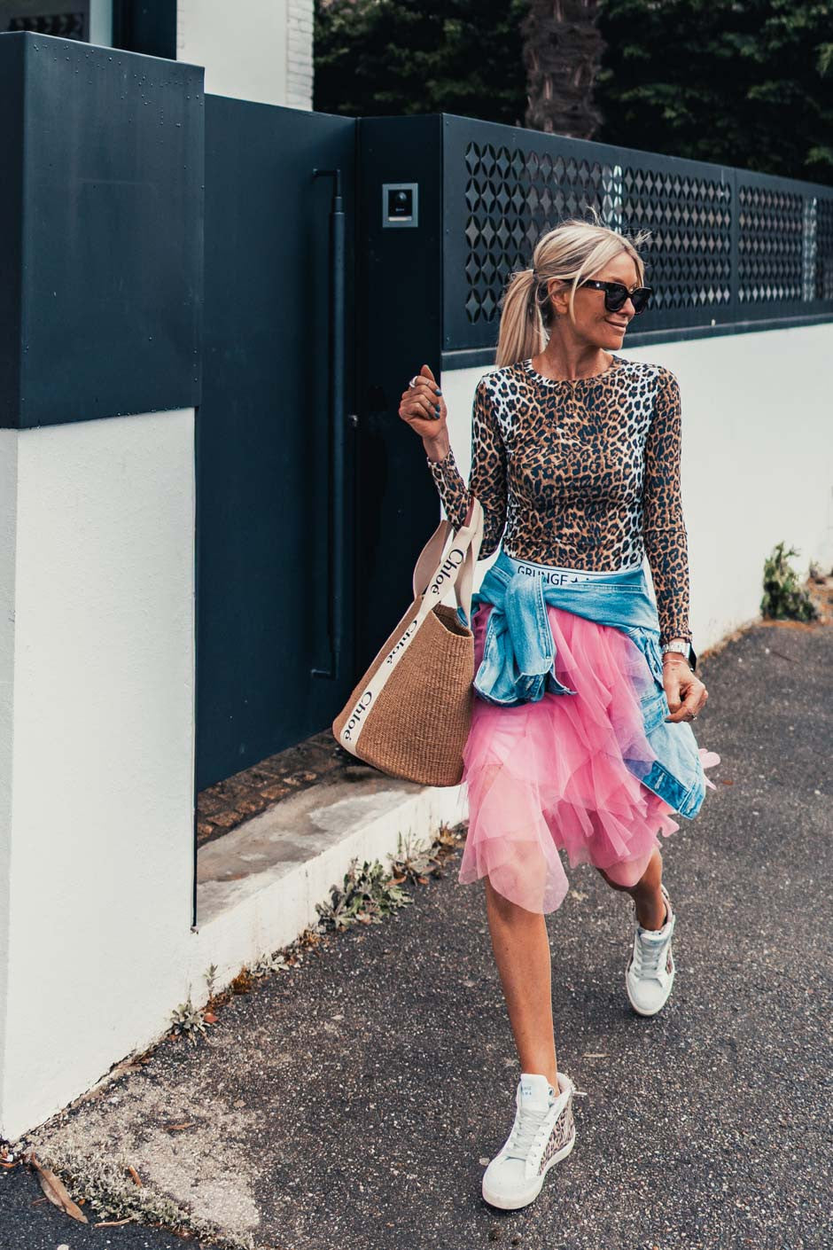 T-shirt Grungemama Scoty leopard