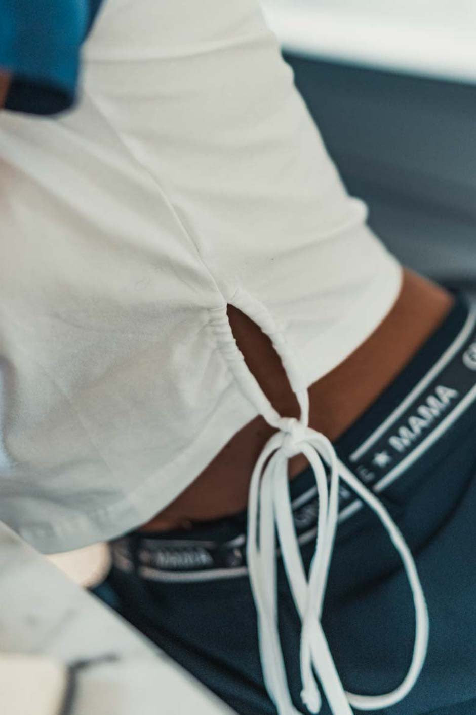 T-shirt Grungemama Sporty blanc/marine