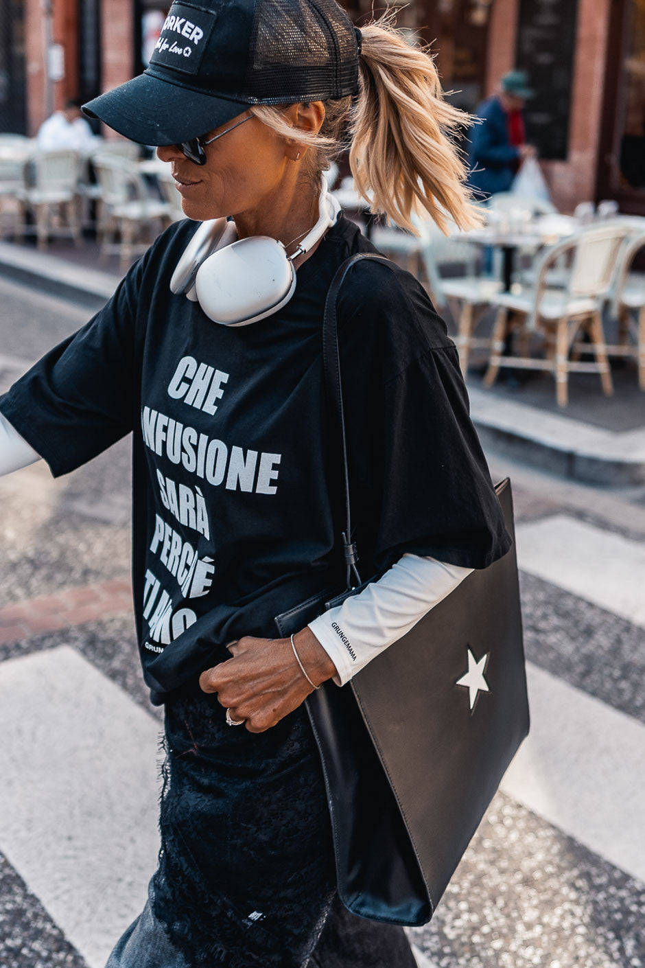 T-shirt Grungemama Ti amo noir