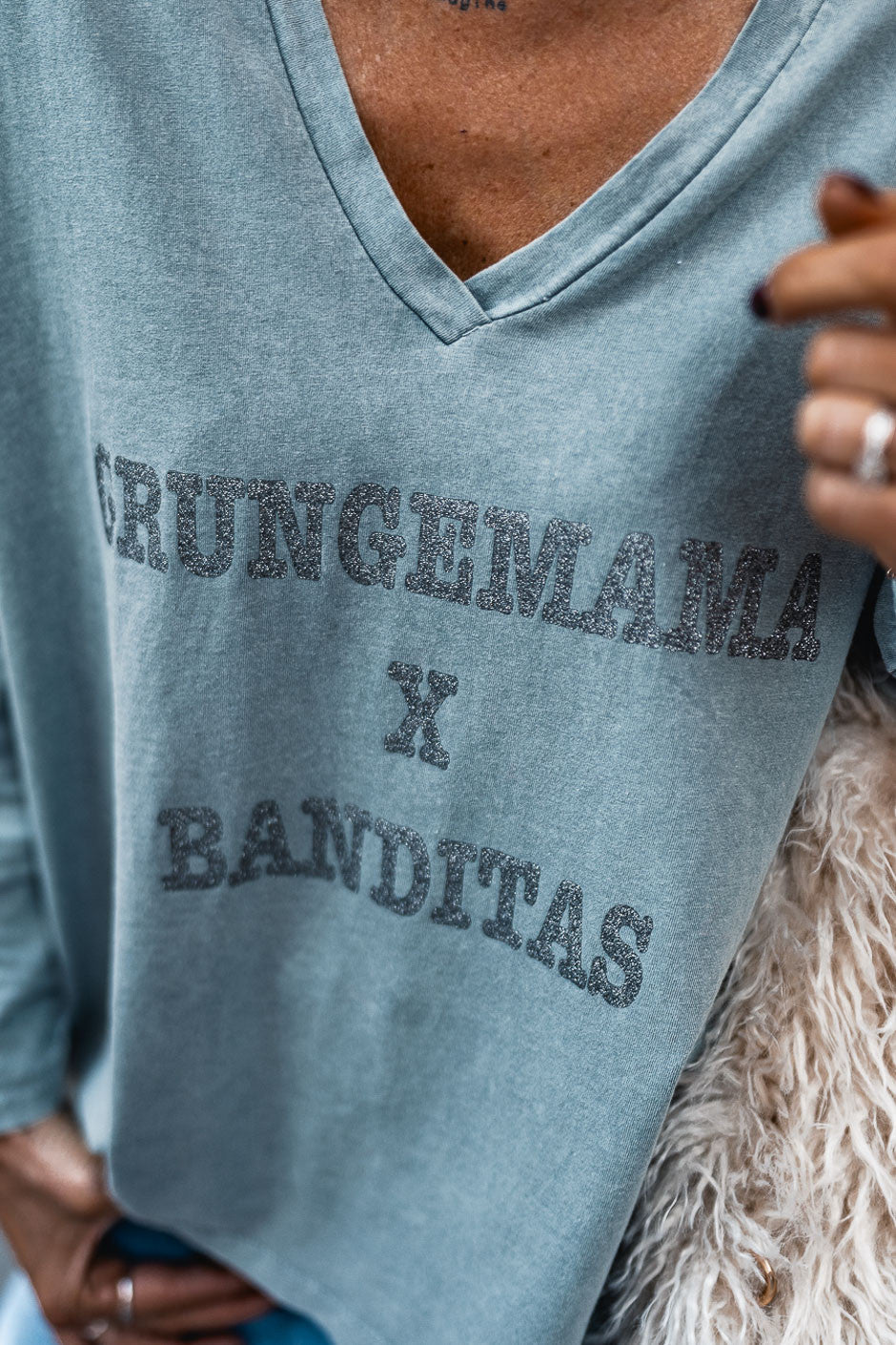 T-shirt Grungemama X Banditas gris