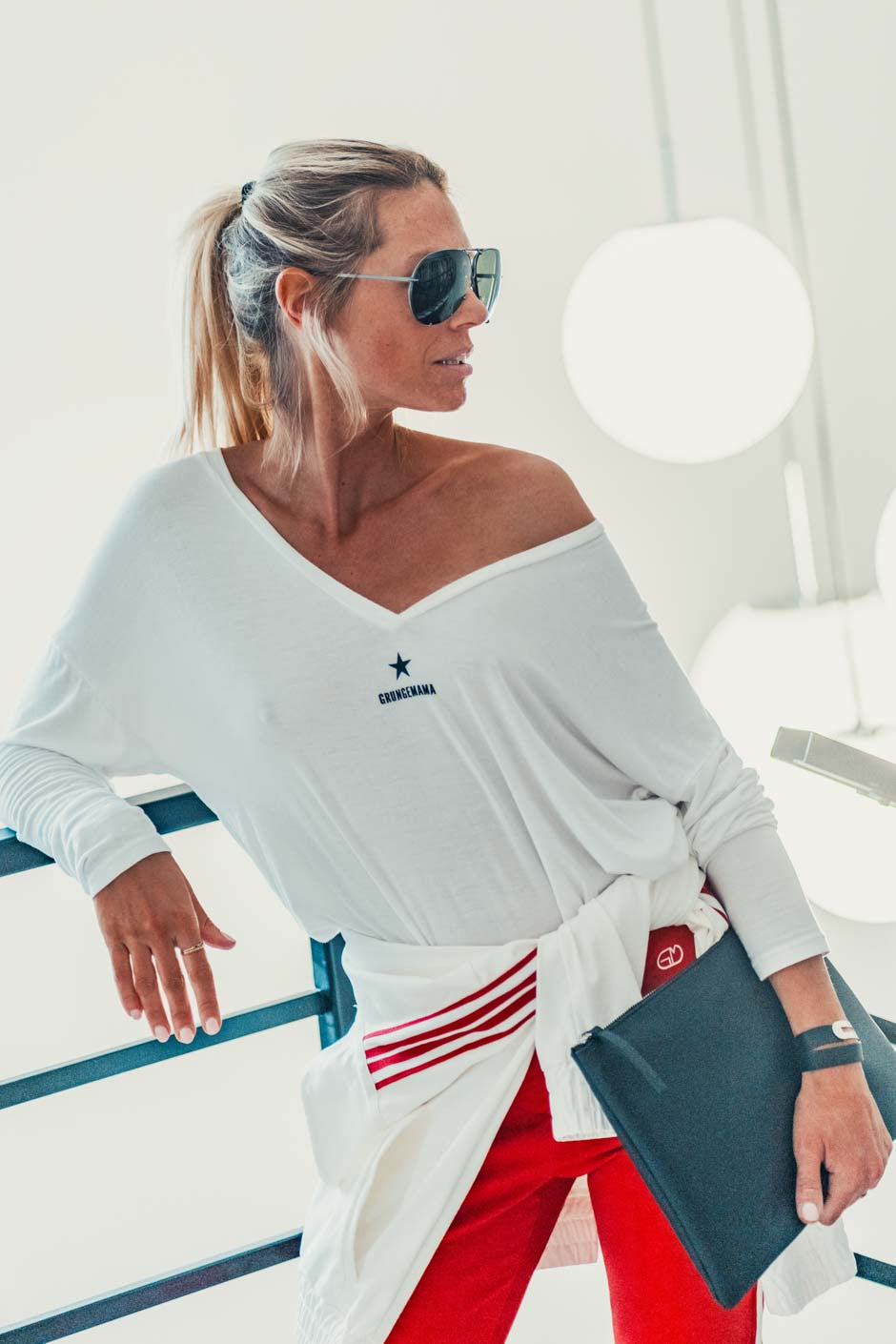 T-shirt Grungemama Zephir blanc