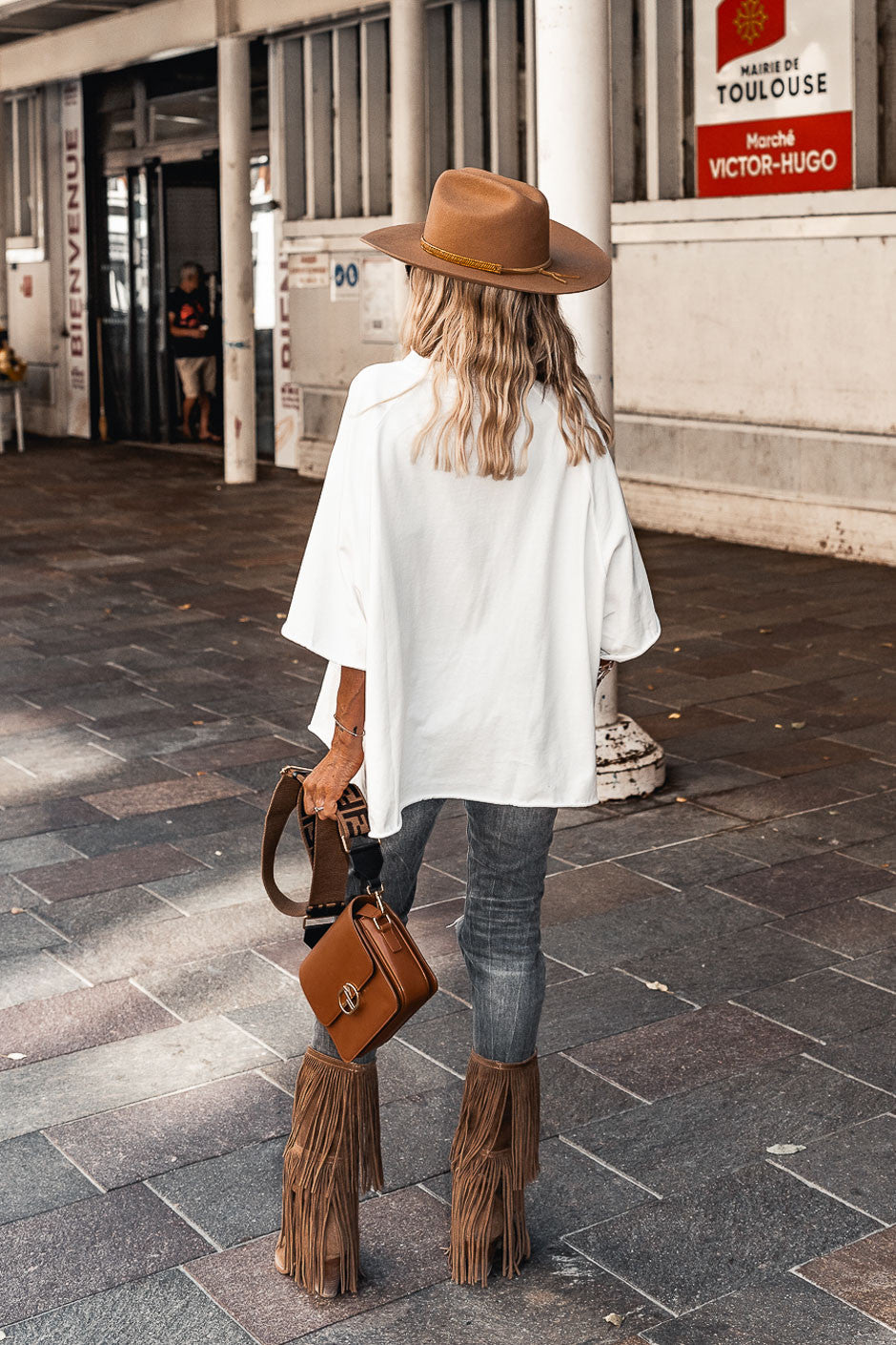 T-shirt Wildly blanc