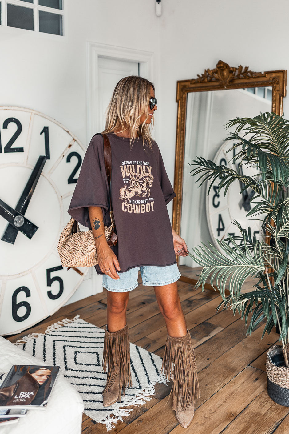 T-shirt Wildly brown