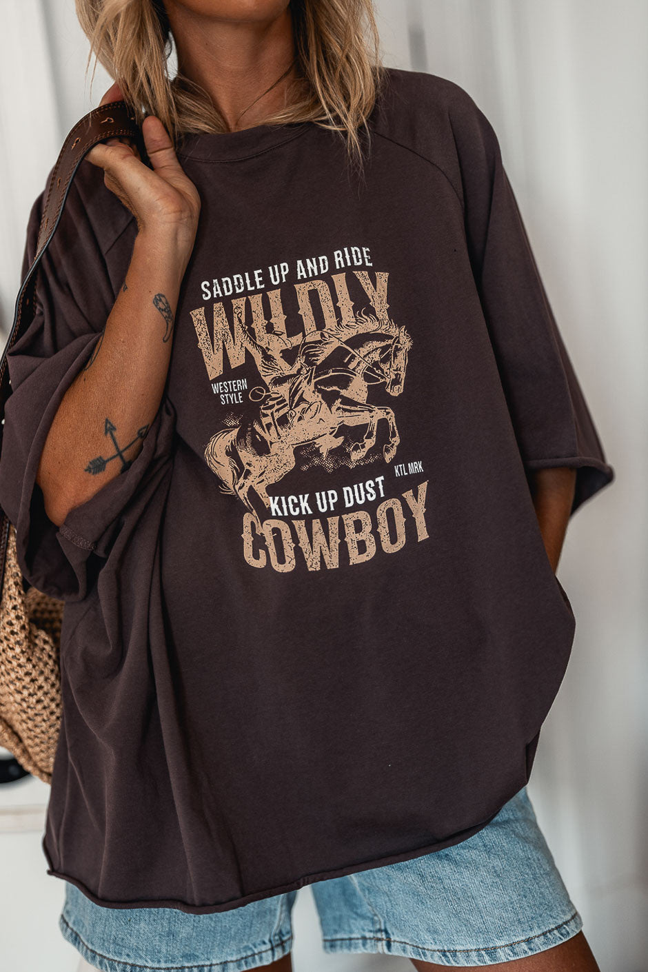 T-shirt Wildly brown
