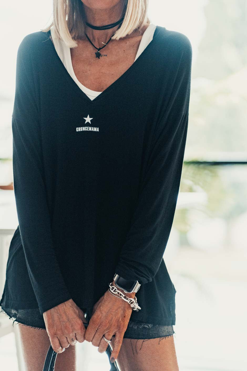 T-shirt Grungemama Zephir noir