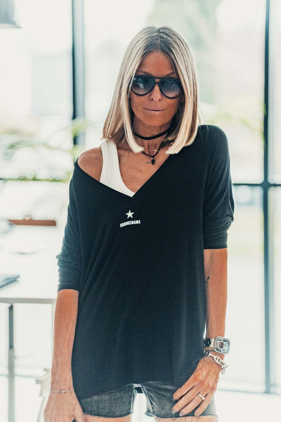 T-shirt Grungemama Zephir noir