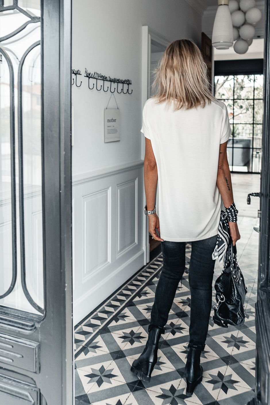 PIERCE LOVE ECRU T-SHIRT