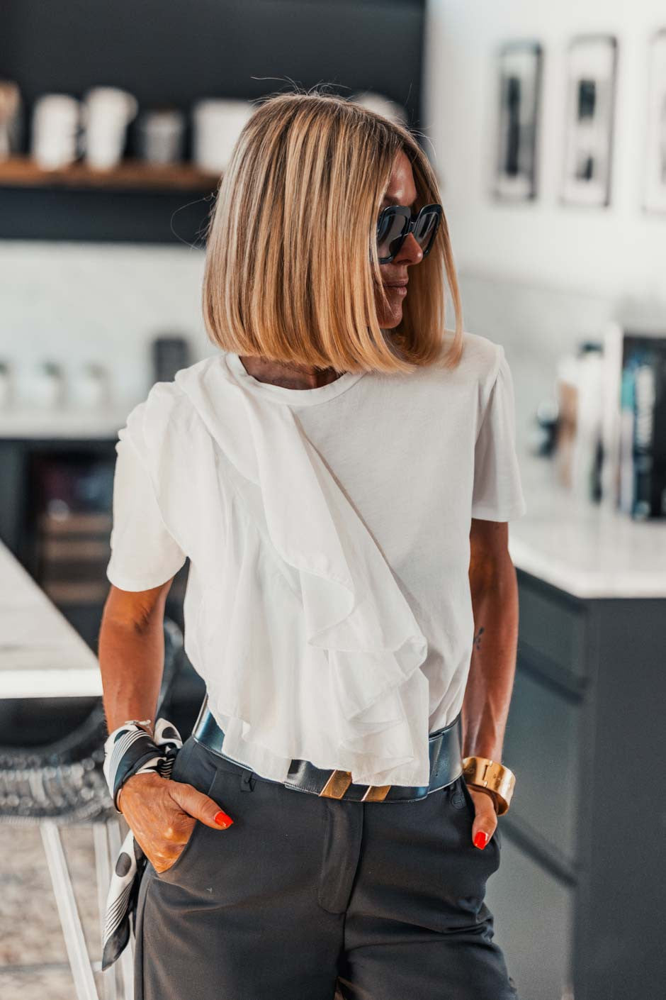 Tee-Shirt Grungemama Lilac blanc