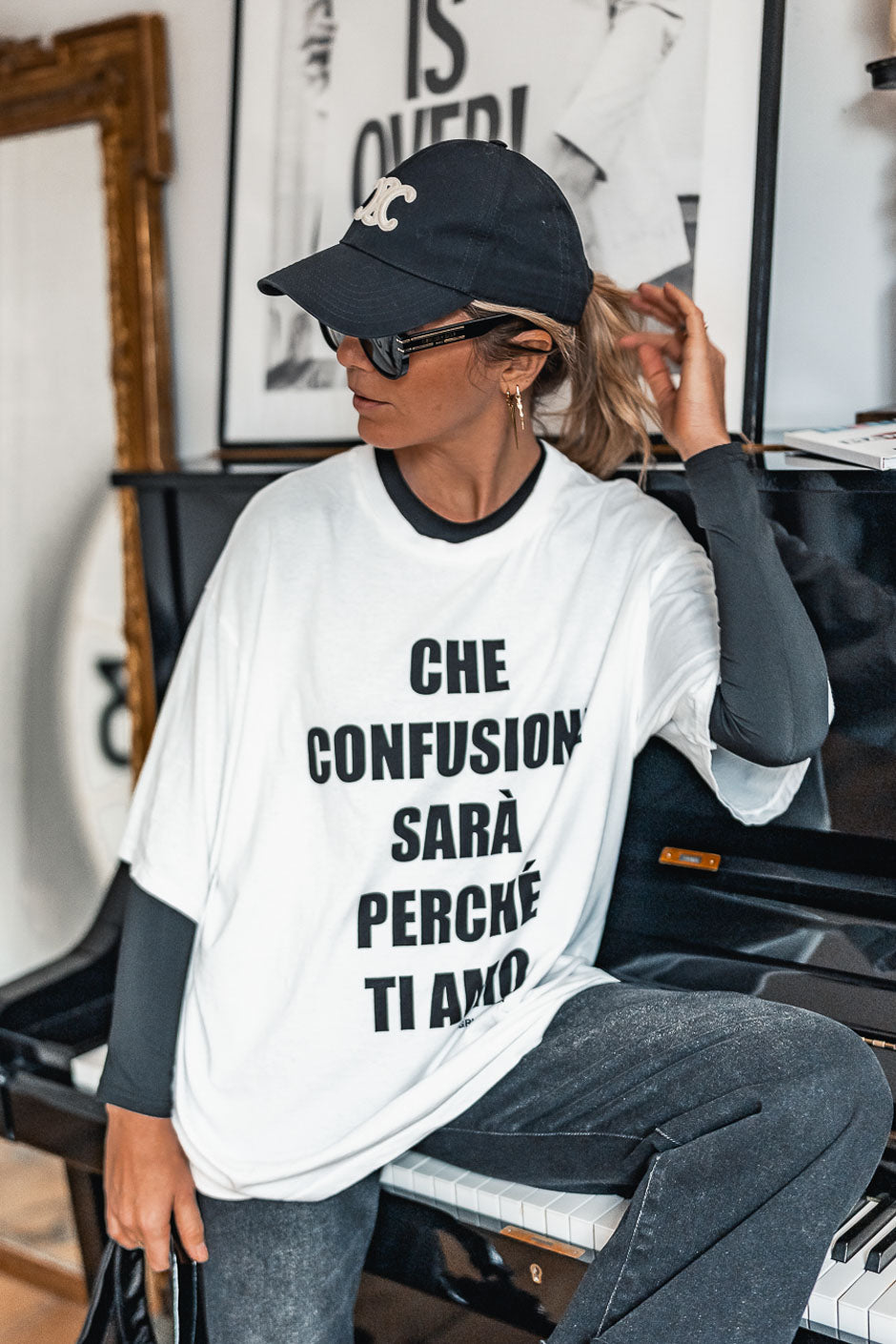 T-SHIRT GRUNGEMAMA TI AMO