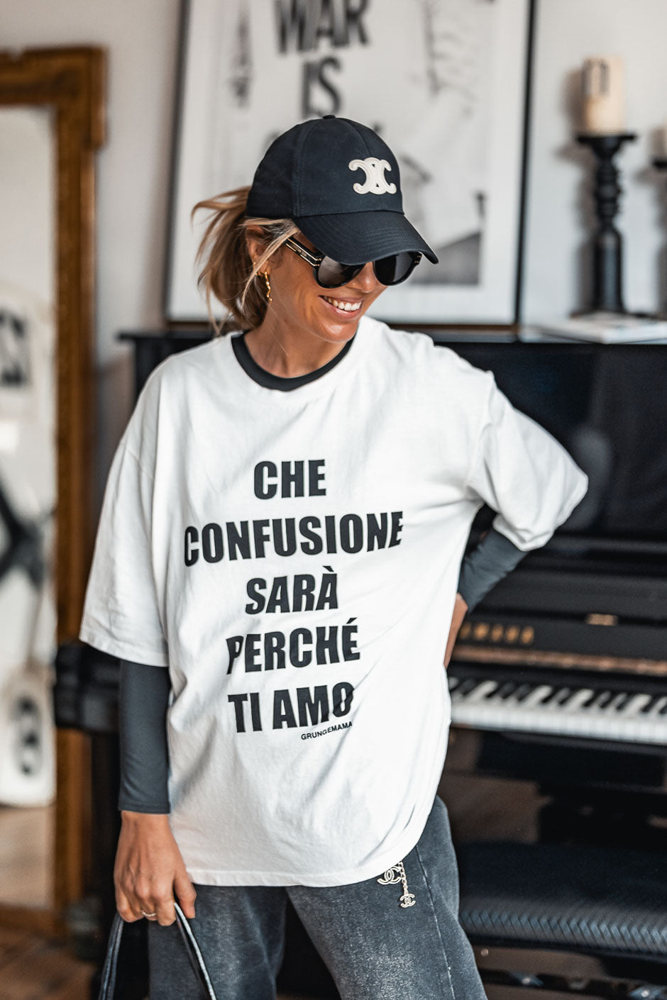 T-SHIRT GRUNGEMAMA TI AMO