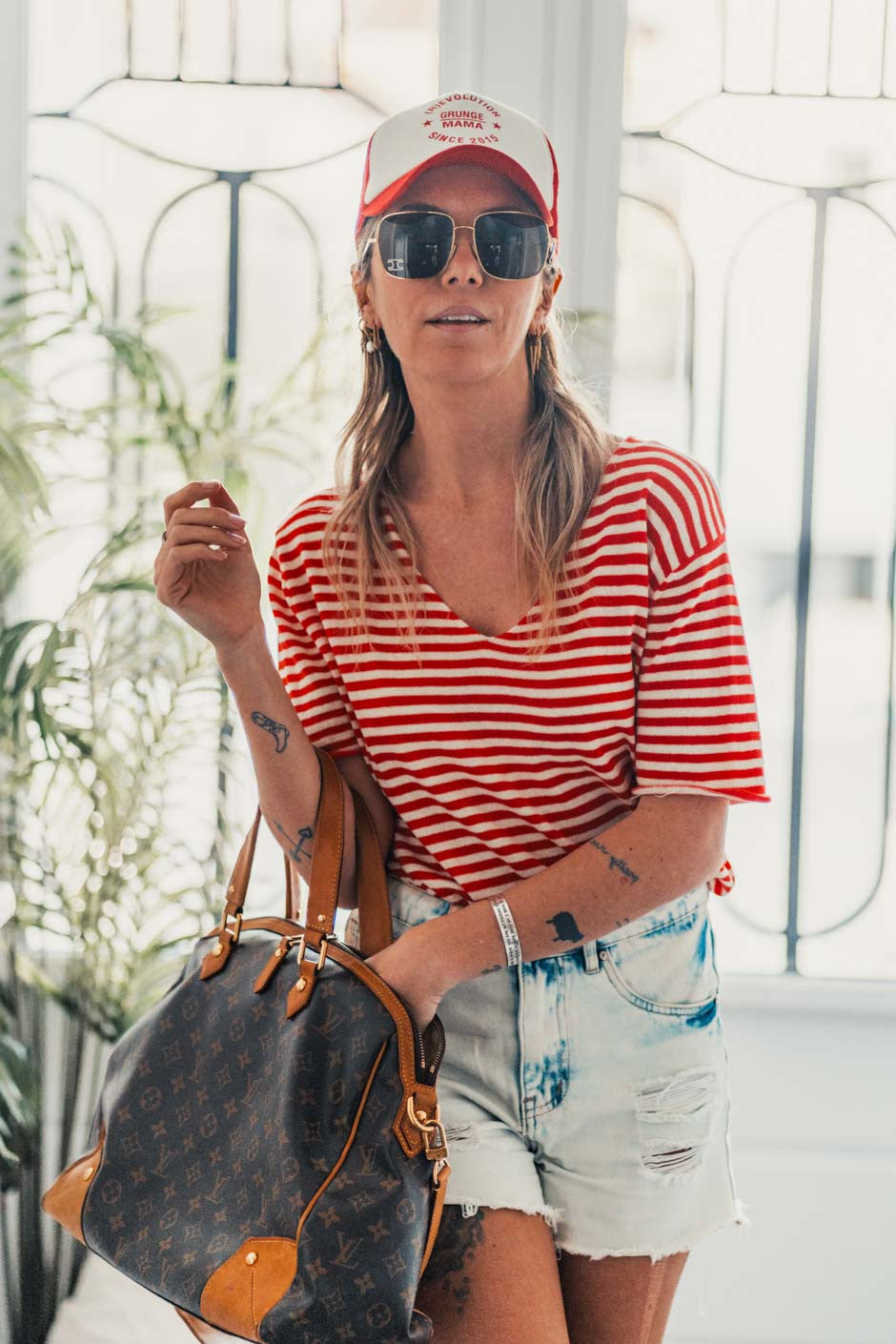 Top Banditas Herlin raye orange