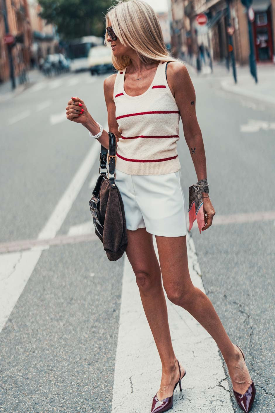 Top Chill raye rouge