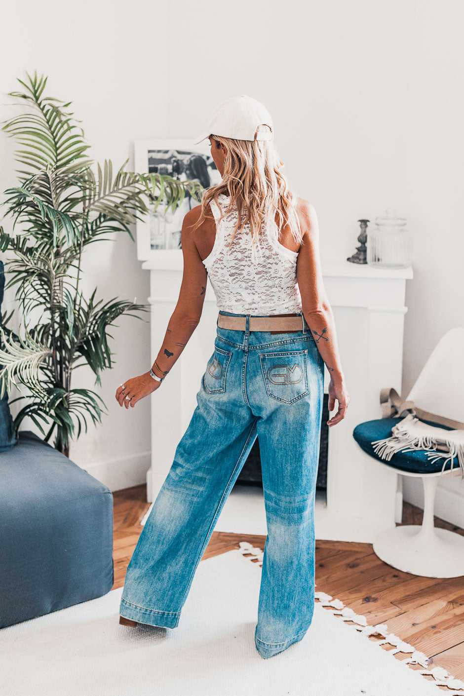 Top Grungemama Doyle blanc