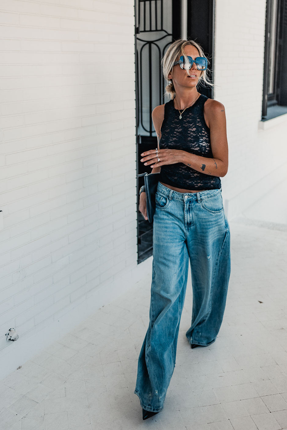 Top Grungemama Doyle noir