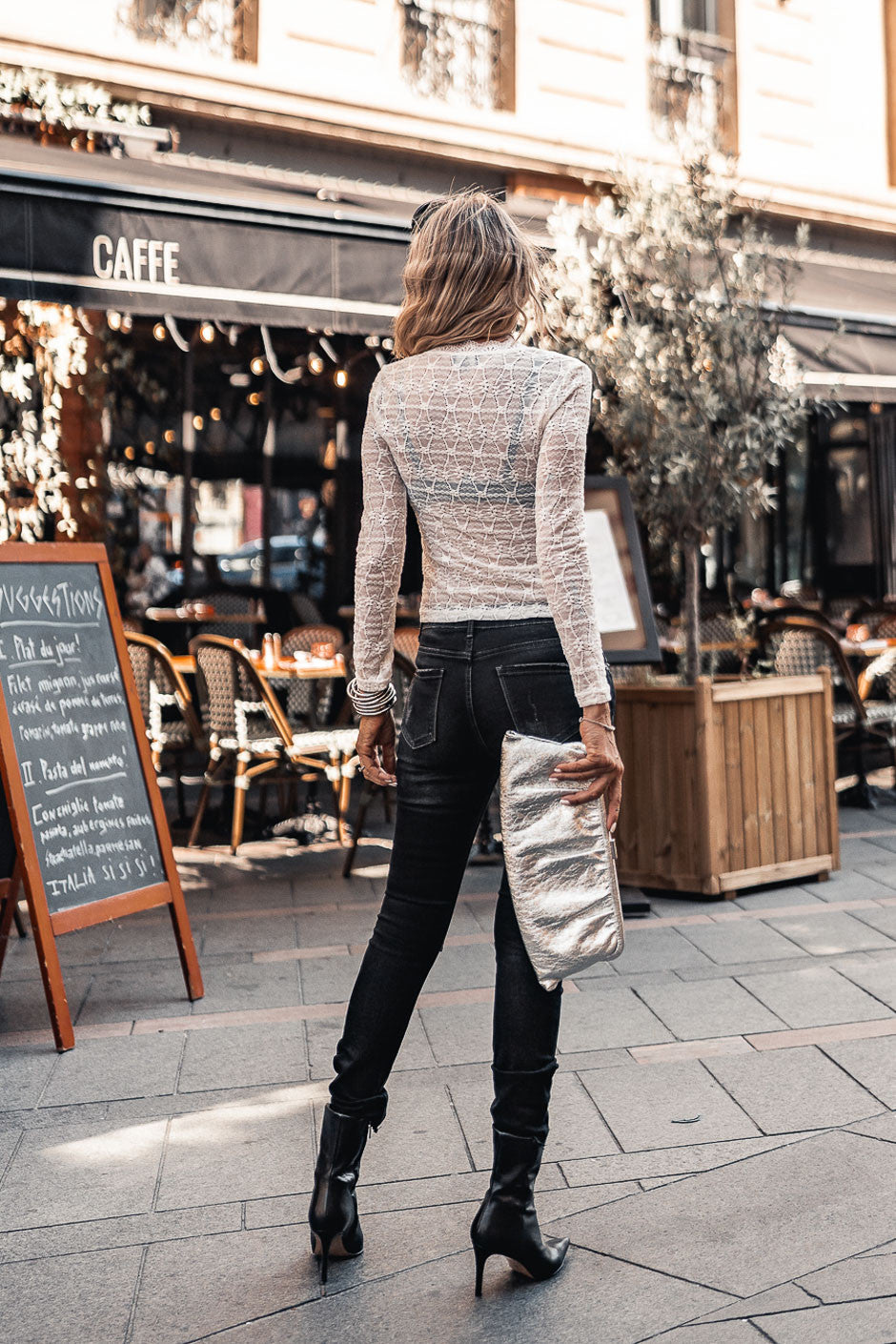 Top Grungemama Floyd blanc