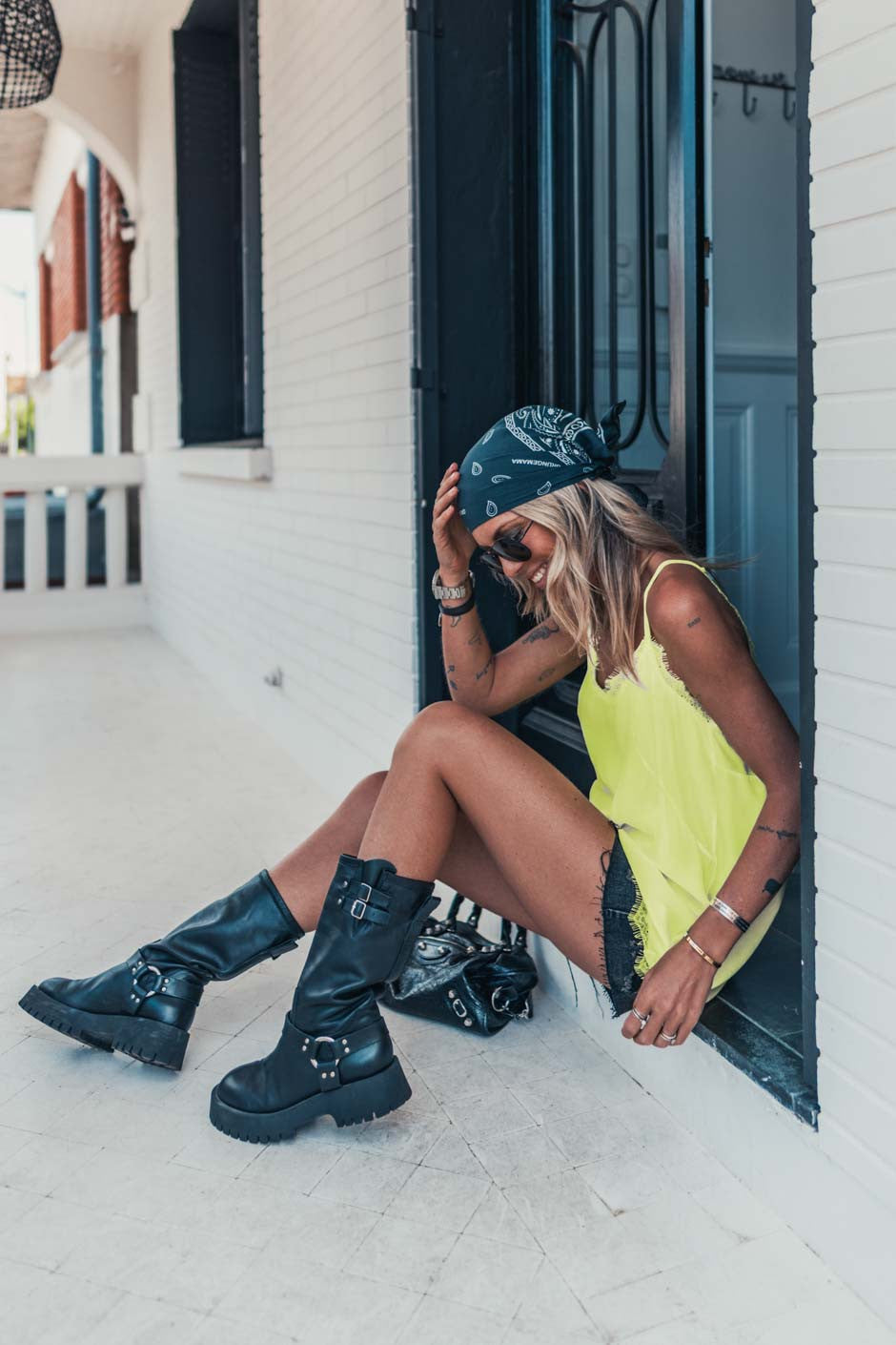 Top Grungemama Kate jaune